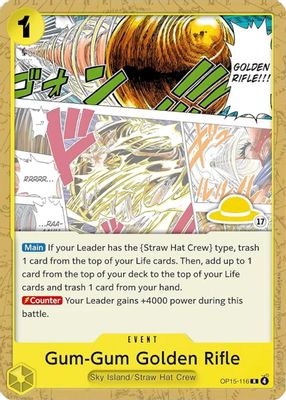 Gum-Gum Golden Rifle OP15-116 card