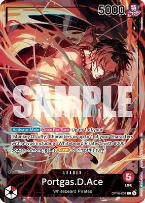 Portgas.D.Ace OP16-001 card
